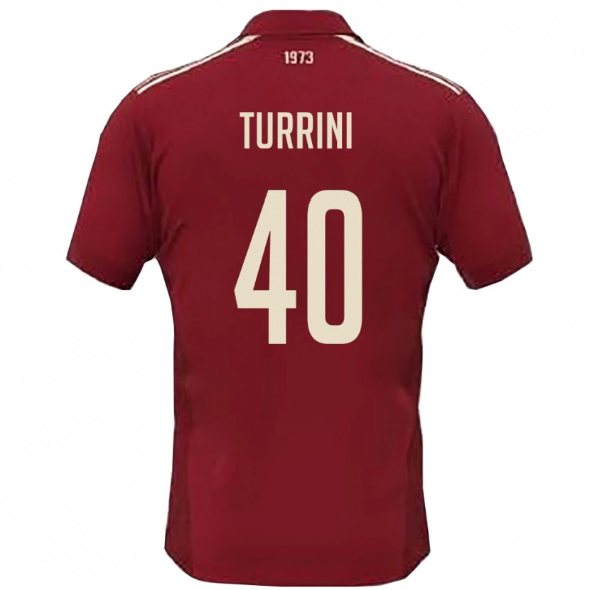 Danxen Heren Giordano Turrini #40 Bourgondië Wit Thuisshirt Thuistenue 2025/26 T-Shirt België