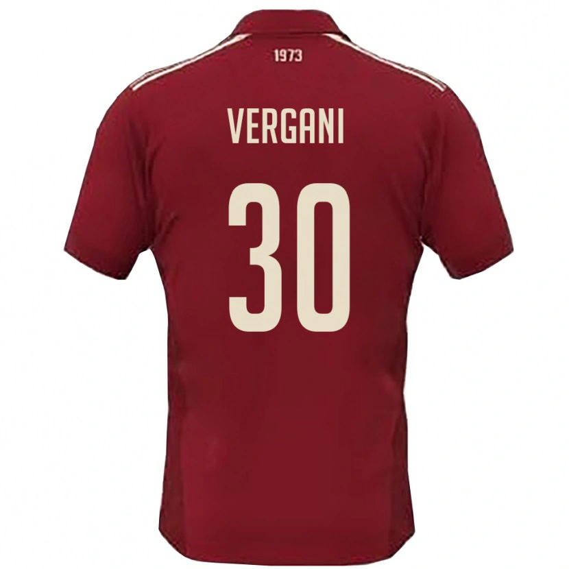 Danxen Heren Mattia Vergani #30 Bourgondië Wit Thuisshirt Thuistenue 2025/26 T-Shirt België