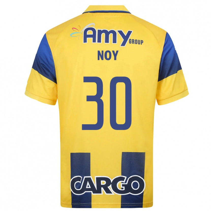Danxen Heren Itamar Noy #30 Geel Donkerblauw Thuisshirt Thuistenue 2025/26 T-Shirt België