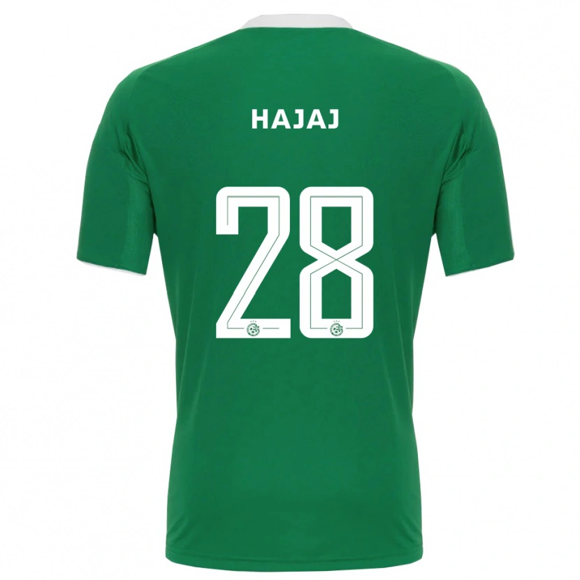 Danxen Heren Ilay Hajaj #28 Groen Wit Thuisshirt Thuistenue 2025/26 T-Shirt België