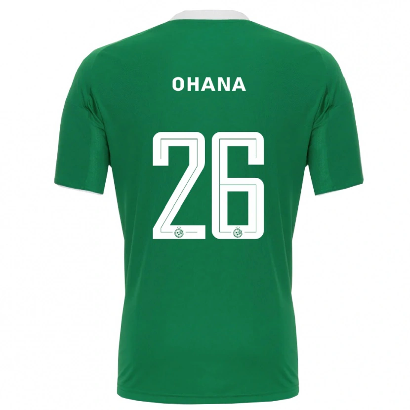 Danxen Heren Michael Ohana #26 Groen Wit Thuisshirt Thuistenue 2025/26 T-Shirt België