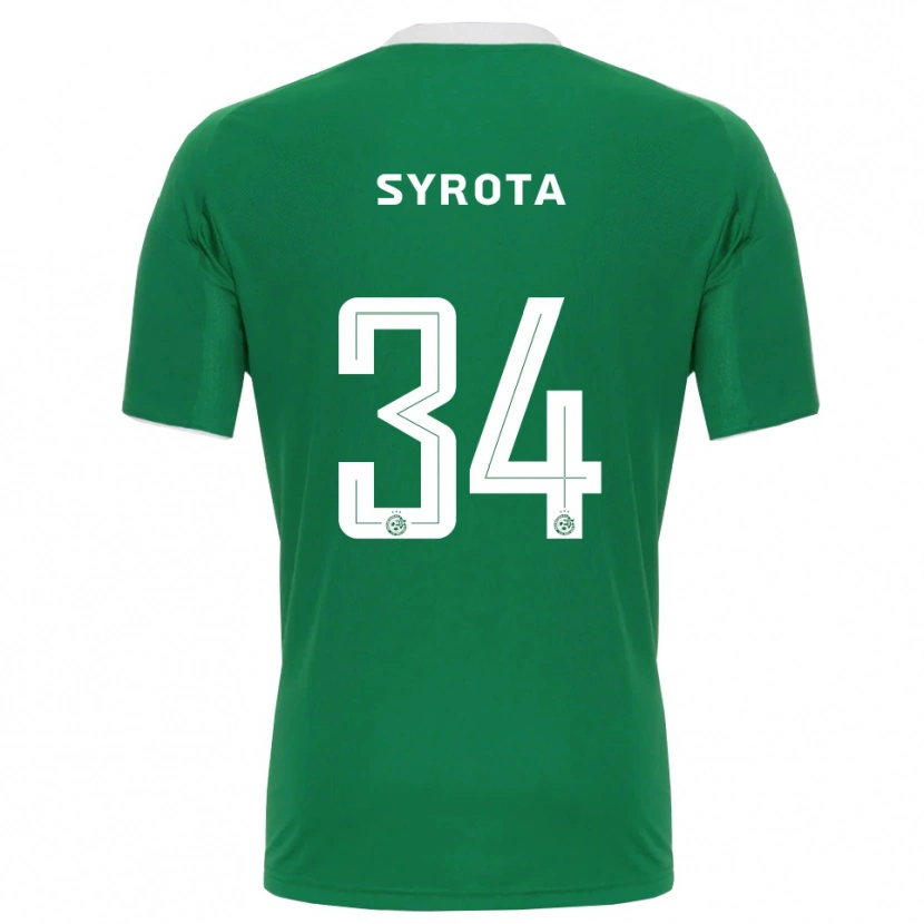 Danxen Heren Oleksandr Syrota #34 Groen Wit Thuisshirt Thuistenue 2025/26 T-Shirt België