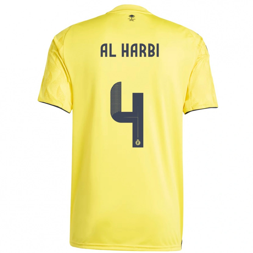 Danxen Heren Fay Al-Harbi #4 Geel Zwart Thuisshirt Thuistenue 2025/26 T-Shirt België