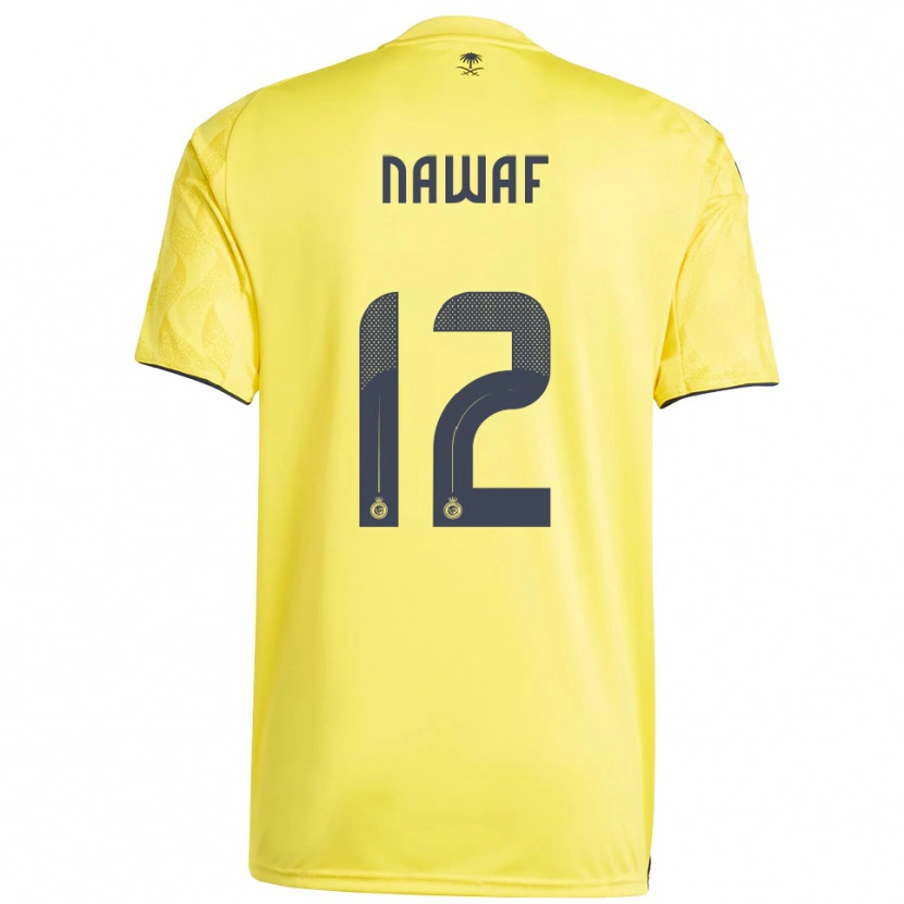 Danxen Heren Nawaf Al-Boushal #12 Geel Zwart Thuisshirt Thuistenue 2025/26 T-Shirt België