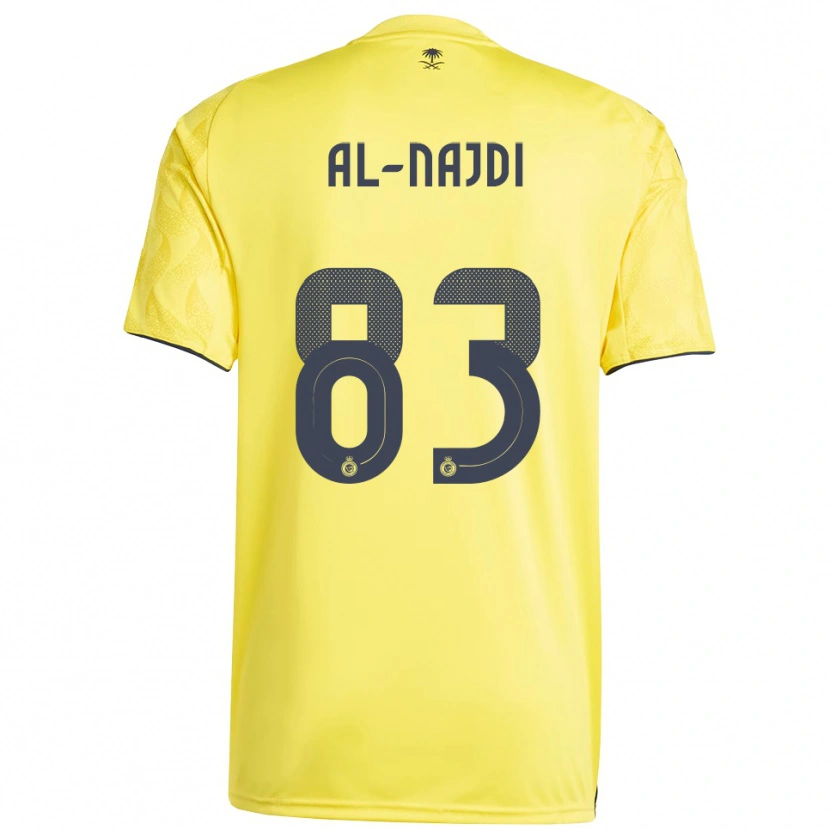 Danxen Heren Salem Al-Najdi #83 Geel Zwart Thuisshirt Thuistenue 2025/26 T-Shirt België