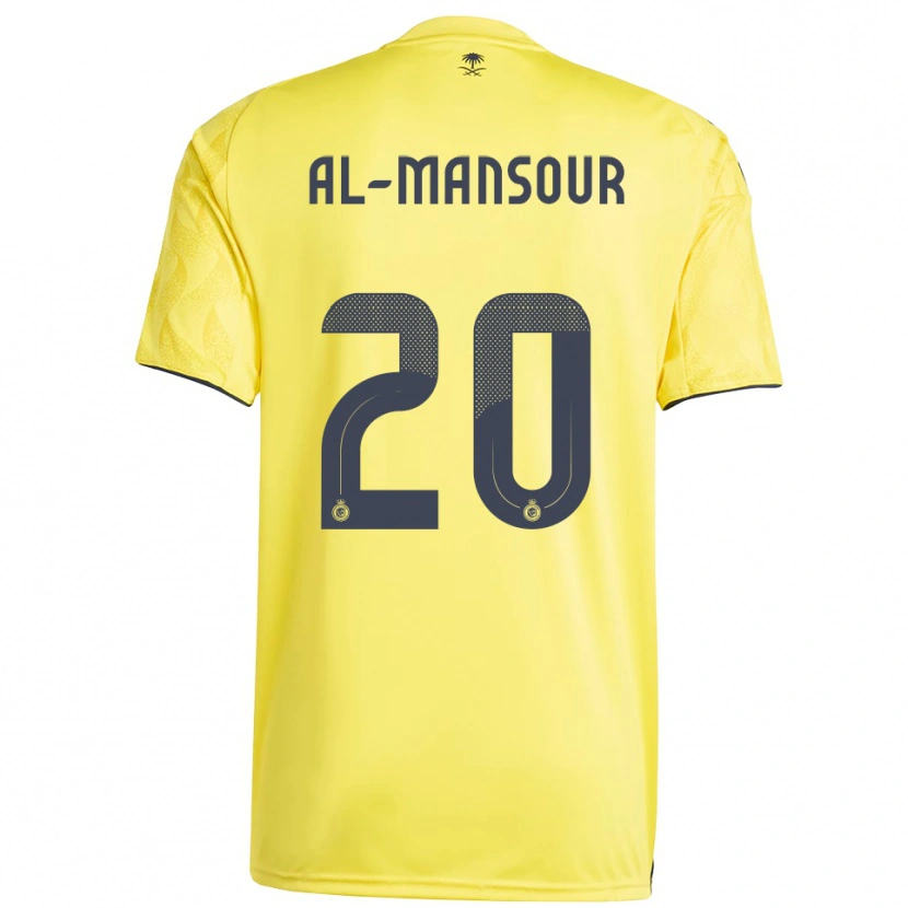 Danxen Heren Hamad Al-Mansour #20 Geel Zwart Thuisshirt Thuistenue 2025/26 T-Shirt België