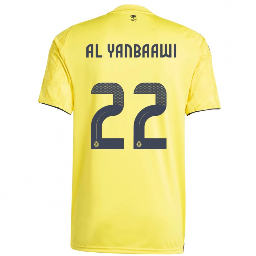 Danxen Heren Tahani Al-Yanbaawi #22 Geel Zwart Thuisshirt Thuistenue 2025/26 T-Shirt België