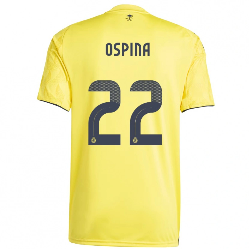 Danxen Heren David Ospina #22 Geel Zwart Thuisshirt Thuistenue 2025/26 T-Shirt België