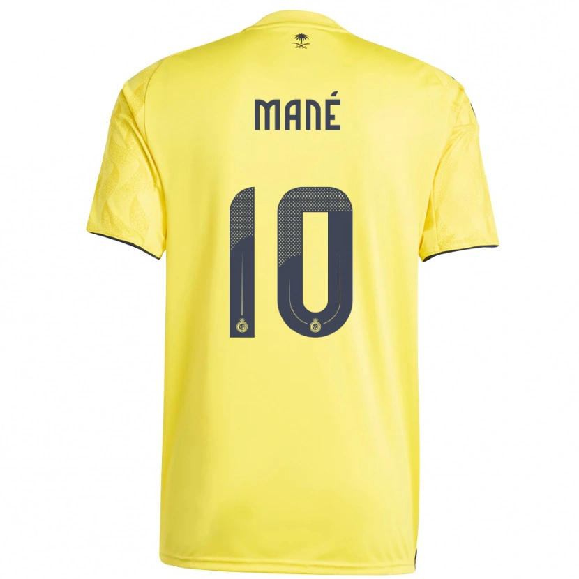 Danxen Heren Sadio Mané #10 Geel Zwart Thuisshirt Thuistenue 2025/26 T-Shirt België