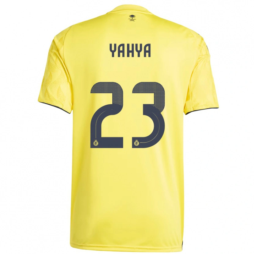Danxen Heren Ayman Yahya #23 Geel Zwart Thuisshirt Thuistenue 2025/26 T-Shirt België