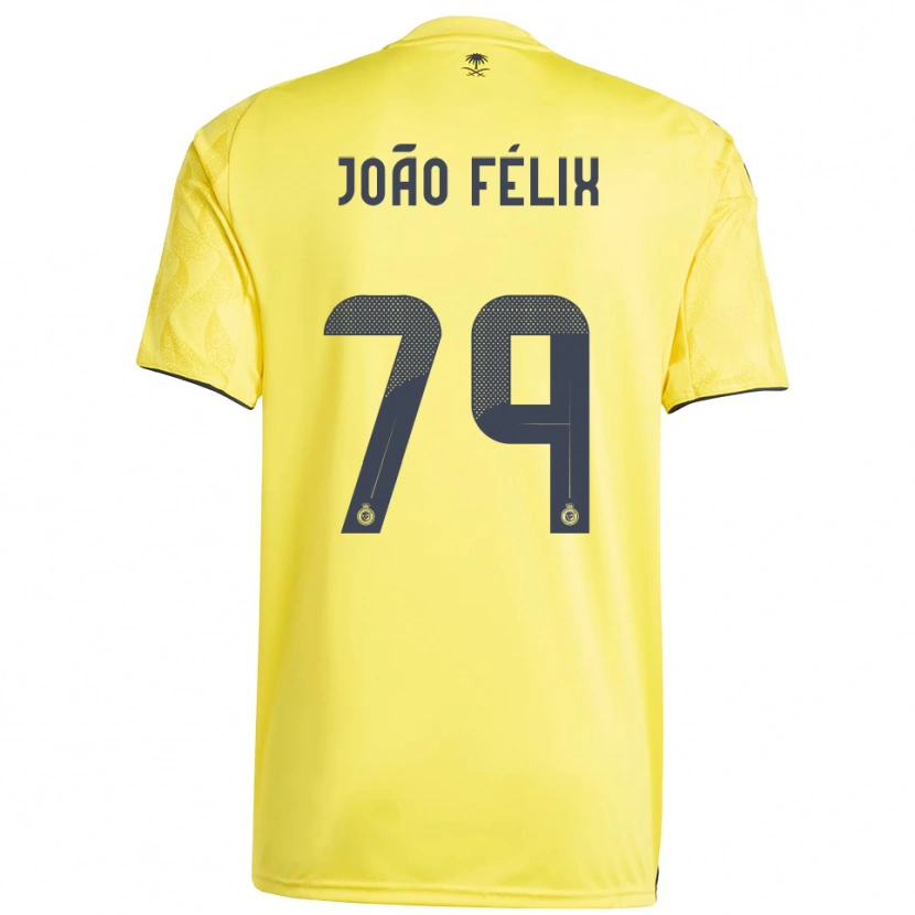 Danxen Heren João Félix #79 Geel Zwart Thuisshirt Thuistenue 2025/26 T-Shirt België