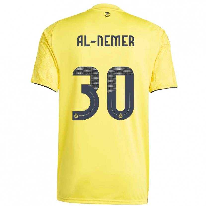 Danxen Heren Meshari Al-Nemer #30 Geel Zwart Thuisshirt Thuistenue 2025/26 T-Shirt België