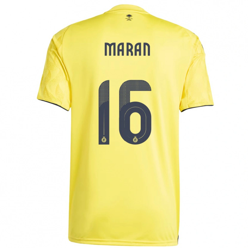 Danxen Heren Mohammed Marran #16 Geel Zwart Thuisshirt Thuistenue 2025/26 T-Shirt België