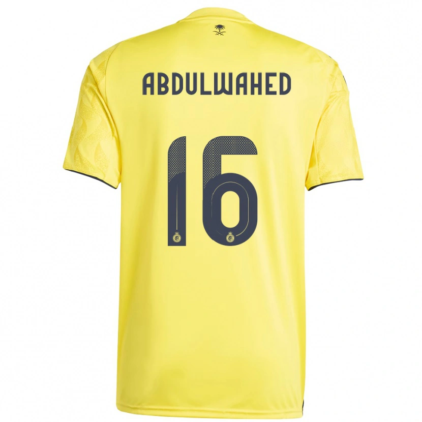 Danxen Heren Ghader Abdulwahed #16 Geel Zwart Thuisshirt Thuistenue 2025/26 T-Shirt België