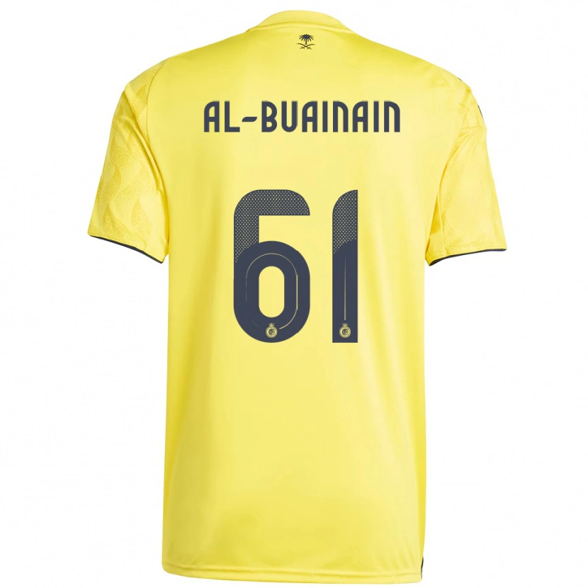 Danxen Heren Mubarak Al-Buainain #61 Geel Zwart Thuisshirt Thuistenue 2025/26 T-Shirt België