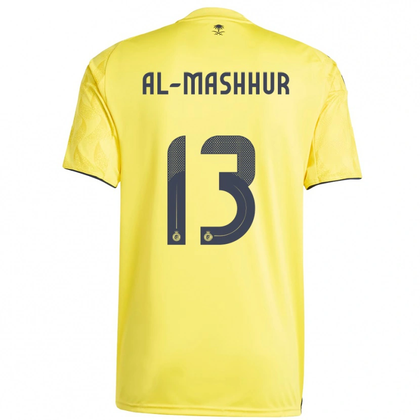 Danxen Heren Fawaz Al-Mashhur #13 Geel Zwart Thuisshirt Thuistenue 2025/26 T-Shirt België