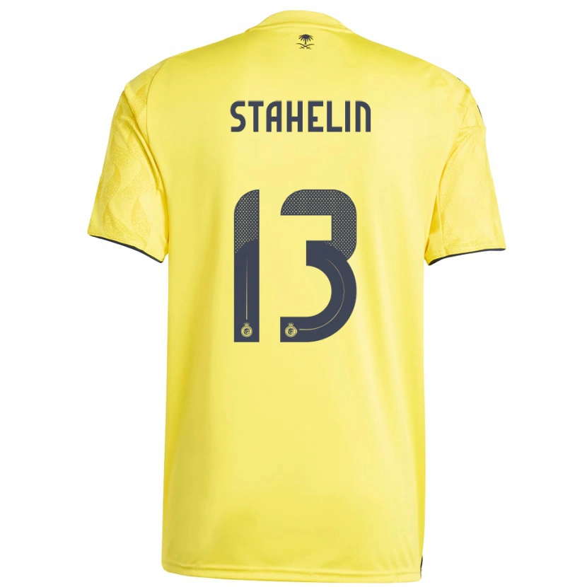 Danxen Heren Izabela Stahelin #13 Geel Zwart Thuisshirt Thuistenue 2025/26 T-Shirt België