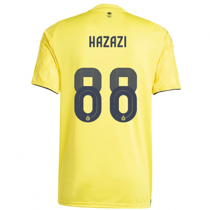 Danxen Heren Bassam Hazzazi #88 Geel Zwart Thuisshirt Thuistenue 2025/26 T-Shirt België
