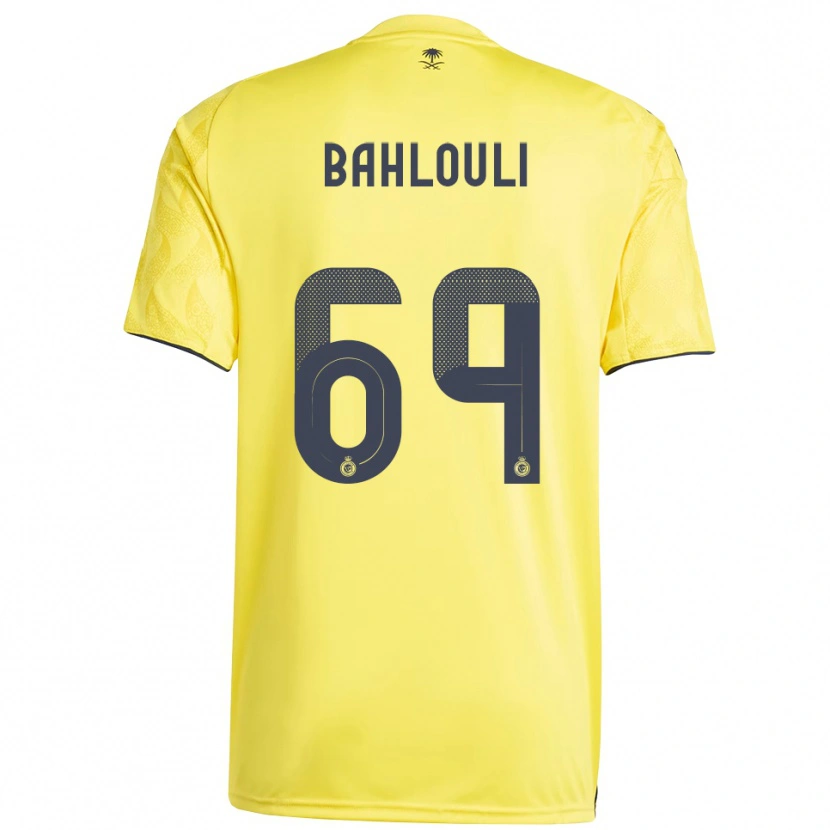 Danxen Heren Nesrine Bahlouli #69 Geel Zwart Thuisshirt Thuistenue 2025/26 T-Shirt België