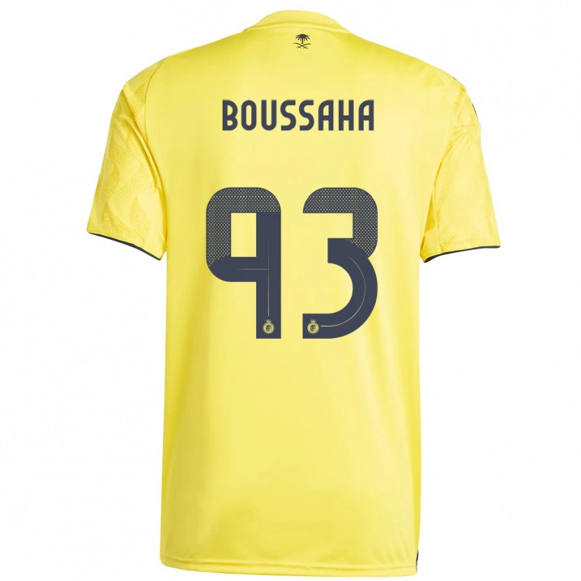 Danxen Heren Lina Boussaha #93 Geel Zwart Thuisshirt Thuistenue 2025/26 T-Shirt België