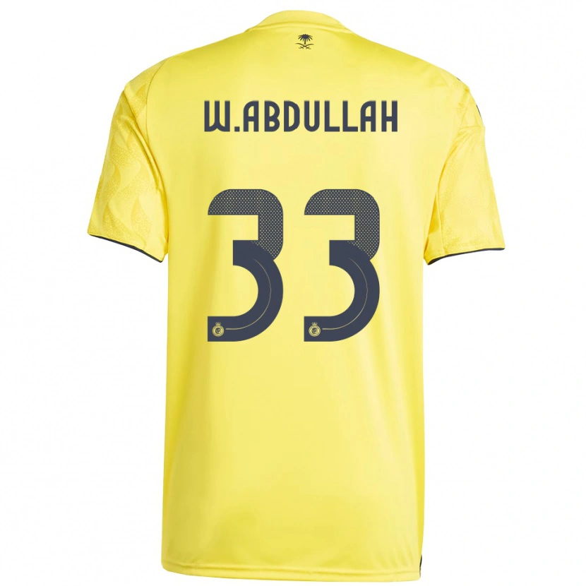 Danxen Heren Waleed Abdullah #33 Geel Zwart Thuisshirt Thuistenue 2025/26 T-Shirt België