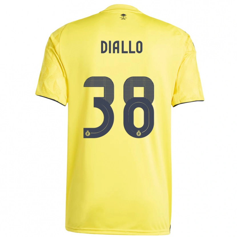 Danxen Heren Aminata Diallo #38 Geel Zwart Thuisshirt Thuistenue 2025/26 T-Shirt België