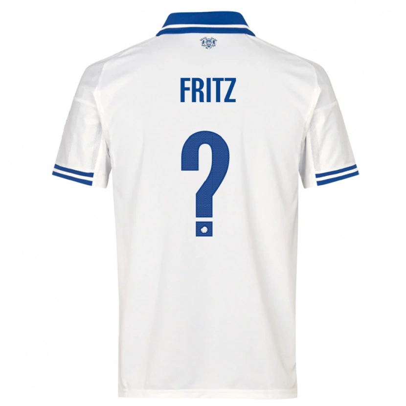 Danxen Heren Gustav Fritz #0 Wit Blauw Thuisshirt Thuistenue 2025/26 T-Shirt België