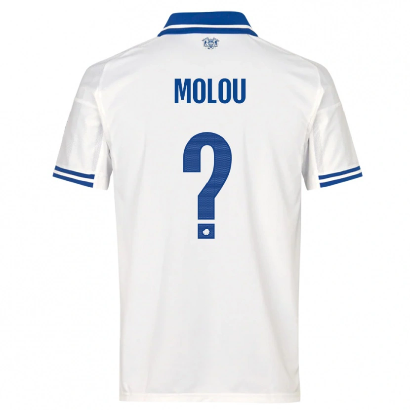 Danxen Heren Yvann Molou #0 Wit Blauw Thuisshirt Thuistenue 2025/26 T-Shirt België