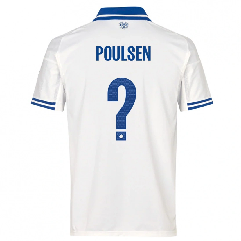 Danxen Heren Xander Poulsen #0 Wit Blauw Thuisshirt Thuistenue 2025/26 T-Shirt België