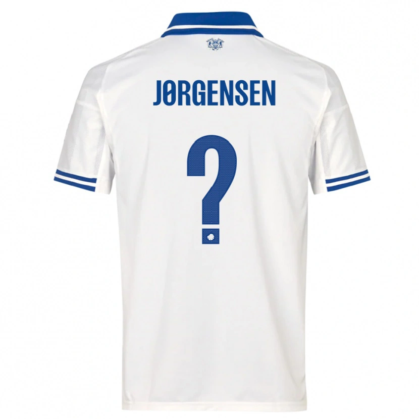 Danxen Heren Mads Jørgensen #0 Wit Blauw Thuisshirt Thuistenue 2025/26 T-Shirt België