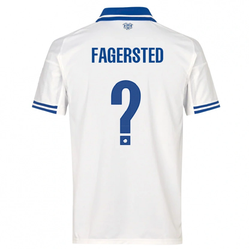 Danxen Heren Johan Fagersted #0 Wit Blauw Thuisshirt Thuistenue 2025/26 T-Shirt België