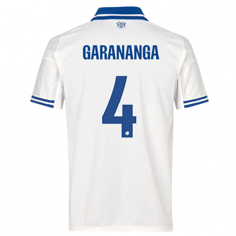 Danxen Heren Munashe Garananga #4 Wit Blauw Thuisshirt Thuistenue 2025/26 T-Shirt België