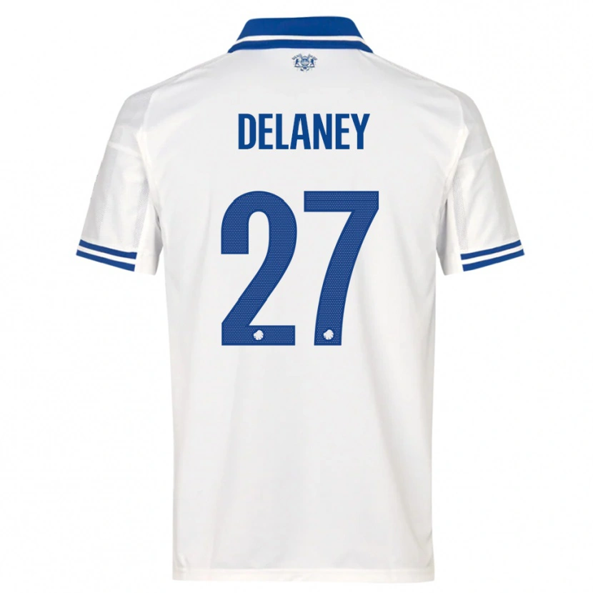 Danxen Heren Thomas Delaney #27 Wit Blauw Thuisshirt Thuistenue 2025/26 T-Shirt België
