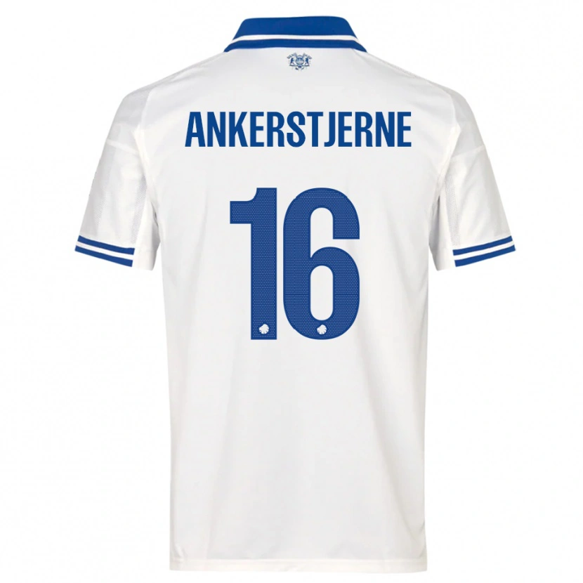 Danxen Heren Ida Ankerstjerne #16 Wit Blauw Thuisshirt Thuistenue 2025/26 T-Shirt België