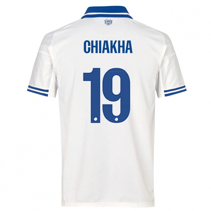 Danxen Heren Amin Chiakha #19 Wit Blauw Thuisshirt Thuistenue 2025/26 T-Shirt België