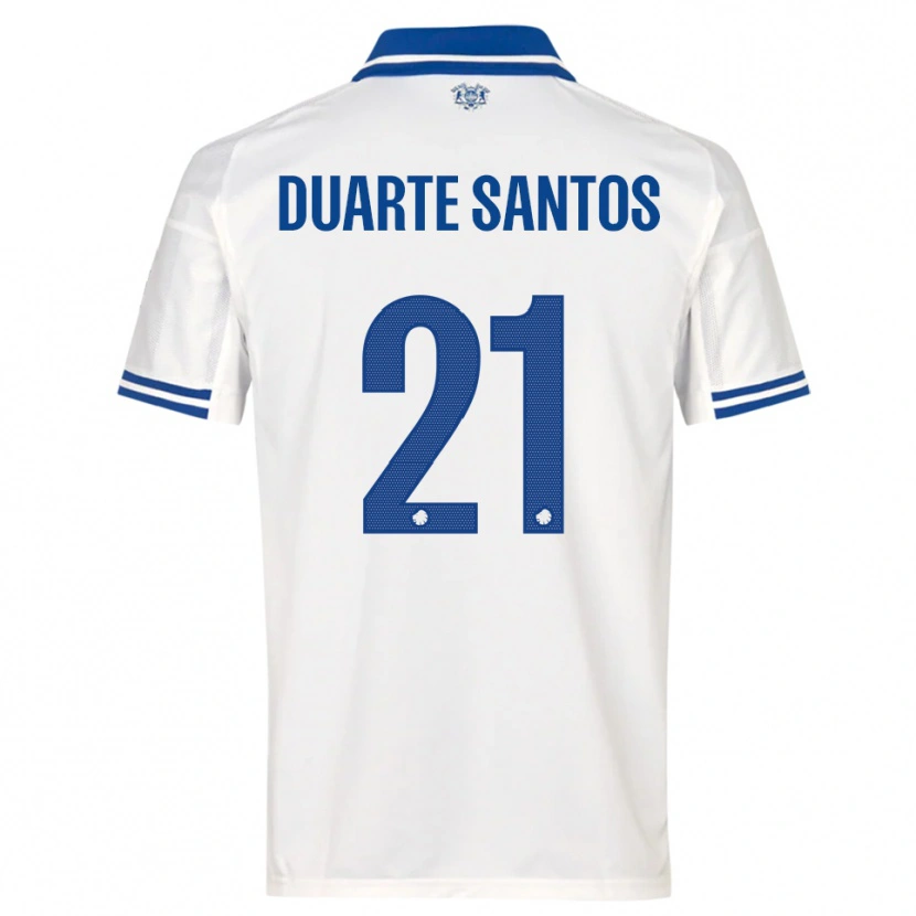Danxen Heren Gabriel Duarte Santos #21 Wit Blauw Thuisshirt Thuistenue 2025/26 T-Shirt België