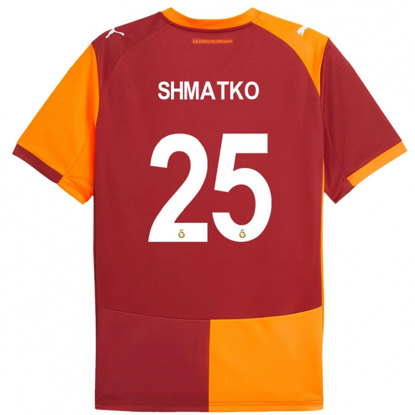 Danxen Heren Lyubov Shmatko #25 Rood Oranje Thuisshirt Thuistenue 2025/26 T-Shirt België