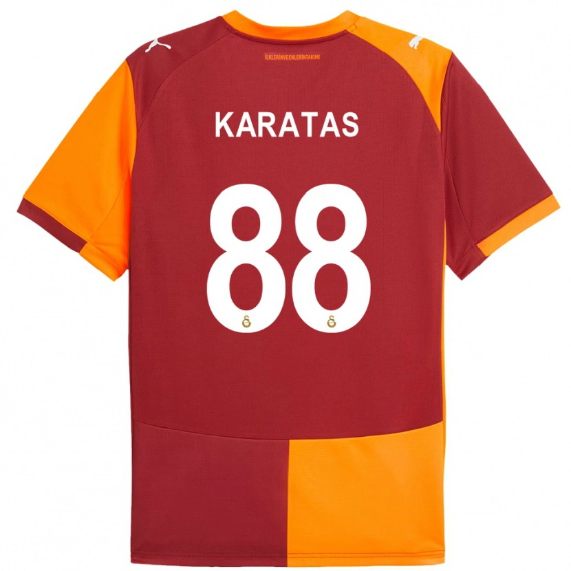 Danxen Heren Kazımcan Karataş #88 Rood Oranje Thuisshirt Thuistenue 2025/26 T-Shirt België