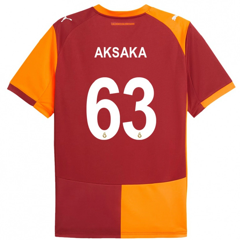 Danxen Heren Baran Aksaka #63 Rood Oranje Thuisshirt Thuistenue 2025/26 T-Shirt België