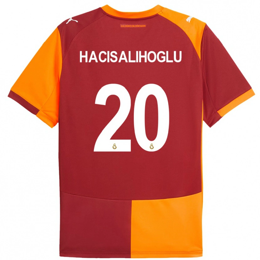 Danxen Heren Arda Hacisalihoglu #20 Rood Oranje Thuisshirt Thuistenue 2025/26 T-Shirt België