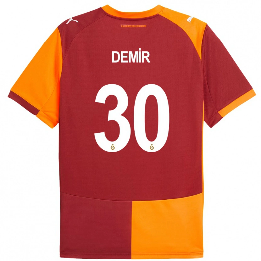 Danxen Heren Yusuf Demir #30 Rood Oranje Thuisshirt Thuistenue 2025/26 T-Shirt België