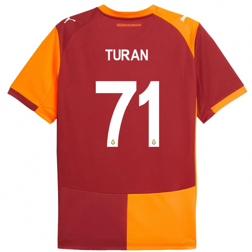 Danxen Heren Hasan Turan #71 Rood Oranje Thuisshirt Thuistenue 2025/26 T-Shirt België