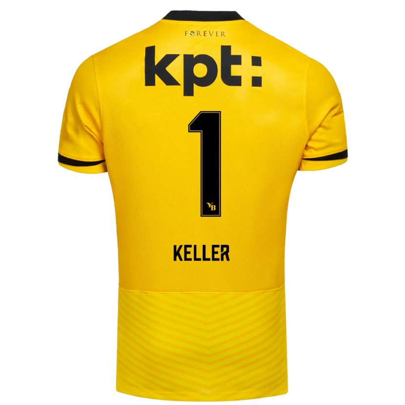 Danxen Heren Marvin Keller #1 Geel Zwart Thuisshirt Thuistenue 2025/26 T-Shirt België