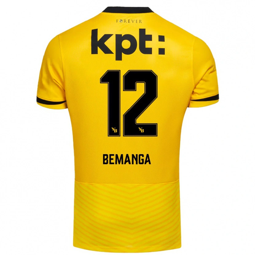 Danxen Heren Schilo Bemanga #12 Geel Zwart Thuisshirt Thuistenue 2025/26 T-Shirt België