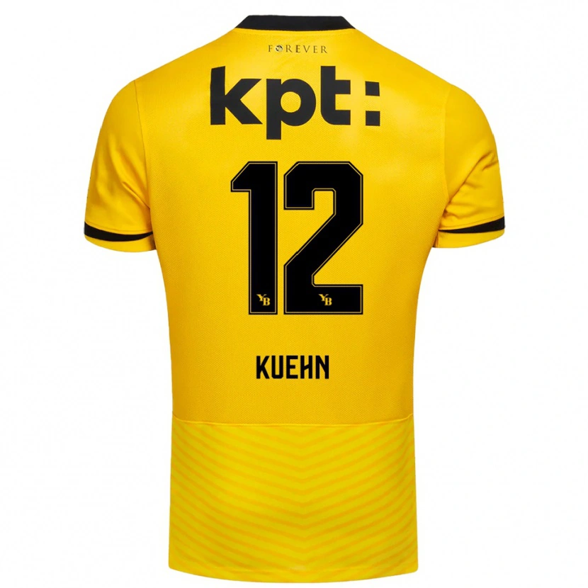 Danxen Heren Athena Kuehn #12 Geel Zwart Thuisshirt Thuistenue 2025/26 T-Shirt België