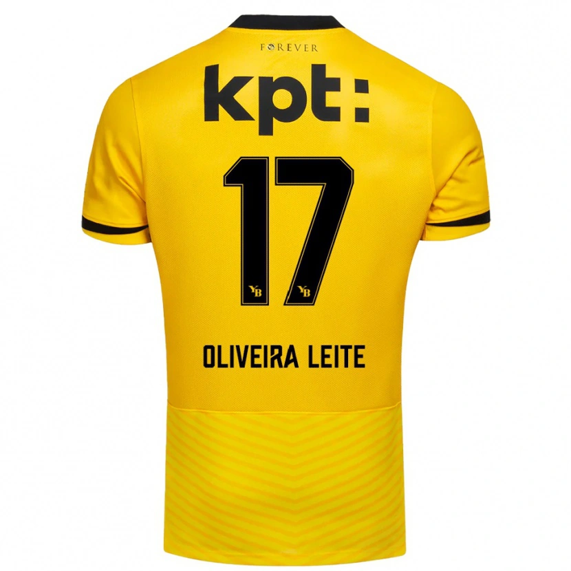 Danxen Heren Ana Oliveira Leite #17 Geel Zwart Thuisshirt Thuistenue 2025/26 T-Shirt België