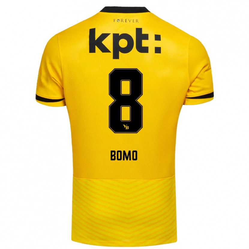 Danxen Heren Jacques Bomo #8 Geel Zwart Thuisshirt Thuistenue 2025/26 T-Shirt België