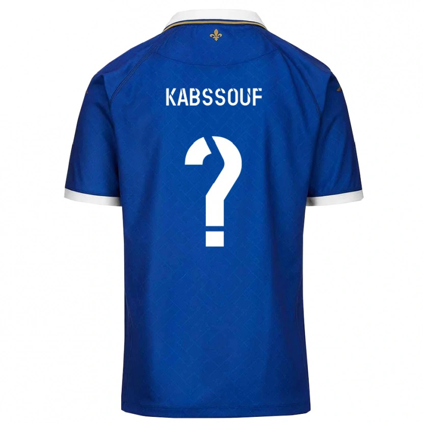 Danxen Heren Salim Kabssouf #0 Blauw Goud Thuisshirt Thuistenue 2025/26 T-Shirt België
