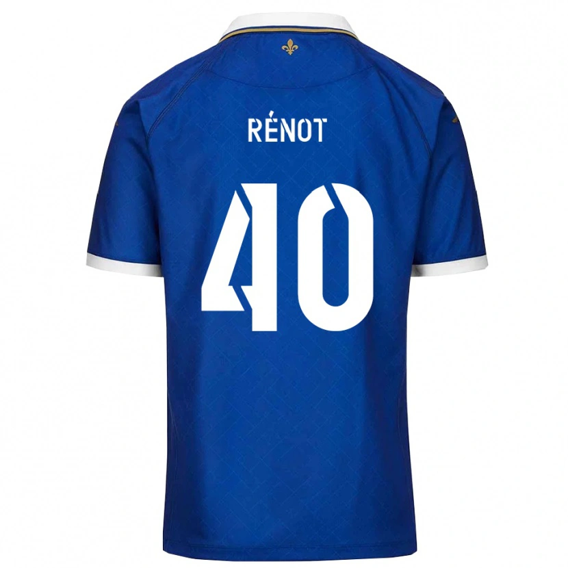 Danxen Heren Sébastien Rénot #40 Blauw Goud Thuisshirt Thuistenue 2025/26 T-Shirt België