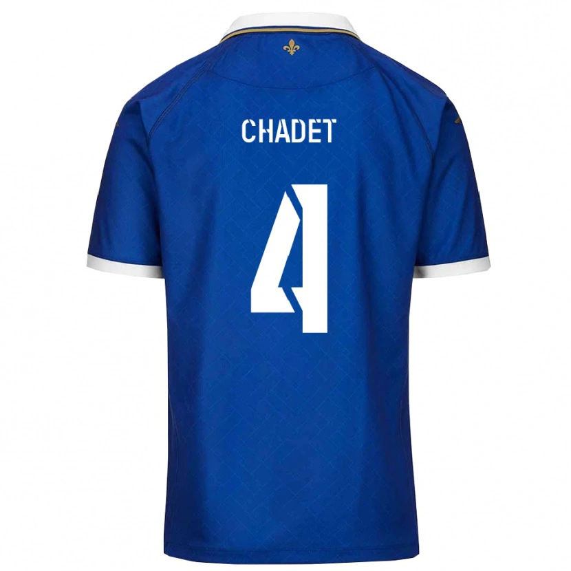 Danxen Heren Kurtis Chadet #4 Blauw Goud Thuisshirt Thuistenue 2025/26 T-Shirt België